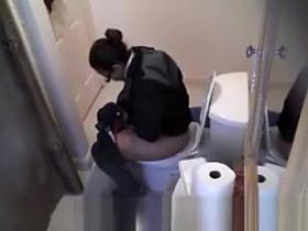Caught in the toilet