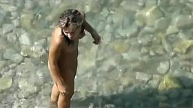 Voyeur's sexy beach mistake