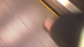Upskirt Escalator 18 - White Mother Has A Big Ass