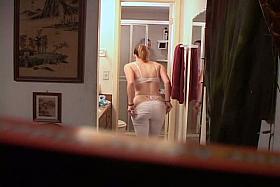 Titted fem on voyeur web