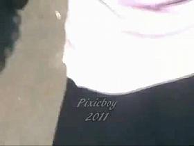 Ass in Black Leggins