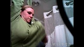 Hidden shower spy cam caught.... or maybe not lol