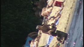 Beach voyeur spy cam petite brunette