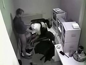 Security guard brought a whore to work