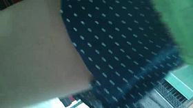 Upskirt mini market Barcellona. candid Ass.