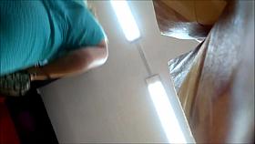 Debaixo do vestido Azul Gatinha top upskirt