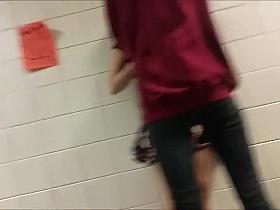 Stupid friend accidentally shows her ass