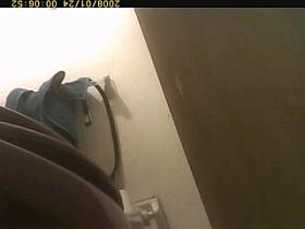 My friends sister in bathroom