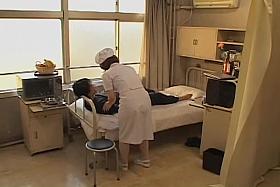 Adorable naughty nurse nailed hard in Japanese sex movie