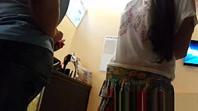 Candid Upskirt By Girl In Black Panties