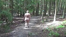 Naked Walk in Forest