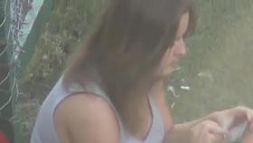 Hidden Camera Russian girl beautiful legs