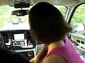 Mind blowing outdoor blowjob in close up