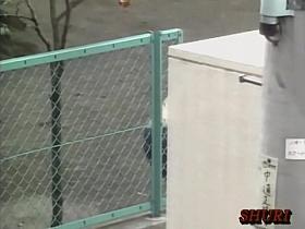 Asian Milf has her tits exposed by a boob sharker.