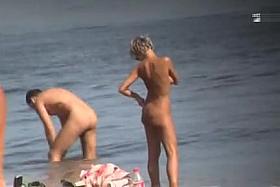 Private nudist beach