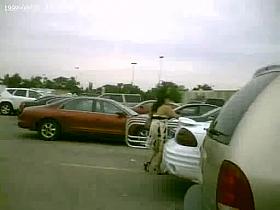 Up the sundress of a bare ass Mexican MILF