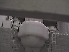 Piss pouring out of hot pussy on toilet voyeur scenes
