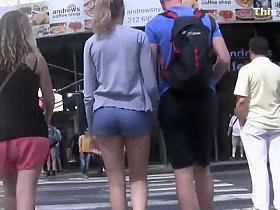 Creepshot of a sweet small butt