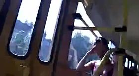 upskirt in the bus