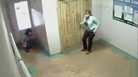 Russian amateur girls pee in public and soak the floor