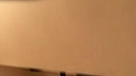 Woman in high heels taking a pee pee