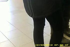 Cum on Girl in store Double Action