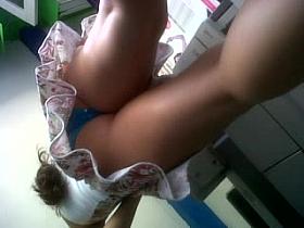 una tanga azul hermosa