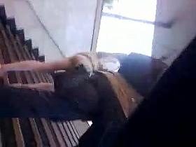 Candid teen ass in leggings