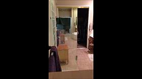 Real wife undressing for shower