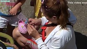 Accidental view on her perky tits