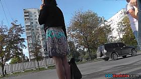 Adorable and seductive upskirt cutie