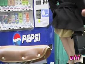 Outdoor sharking scene of tempting Japanese hoe caught off the guard