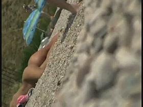 Real beach voyeur video of sluts
