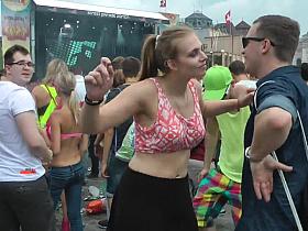 Festival Babe With Great Tits