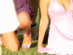 Sexy girls taking photos for their prom night