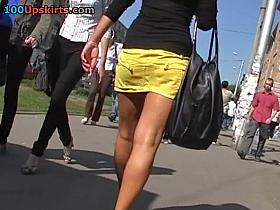 Dripping pink up yellow petticoat