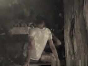 Night public handjob and blowjob