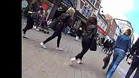 Three teens in leggings