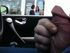 Flashing in the car 19