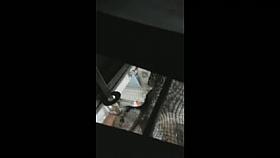 cousin in the bathroom