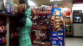 Big Booty Tight Blue Dress