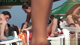 Nude in a public beach last summer, if you enjoy these I hav