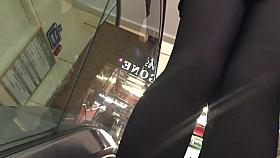 nice and sexy girl black skirt