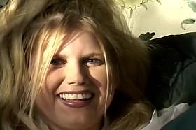 Lovely Blond Tiffany Rayne Spunked On Her Bald Hole