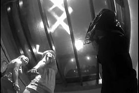 Such a sexy upskirt is getting voyeured from below