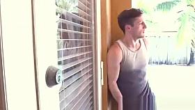 Busty nudist milf catches stepson spying