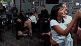 Blonde anal fisted and banged in public