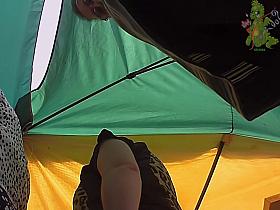 Awesome upskirt closeups on the erotic video scenes B105