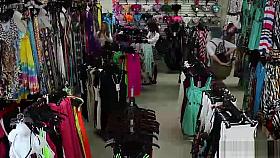 Shoplyfter Scarlett munching a mature cock!