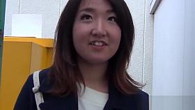 Asian teen shows panties